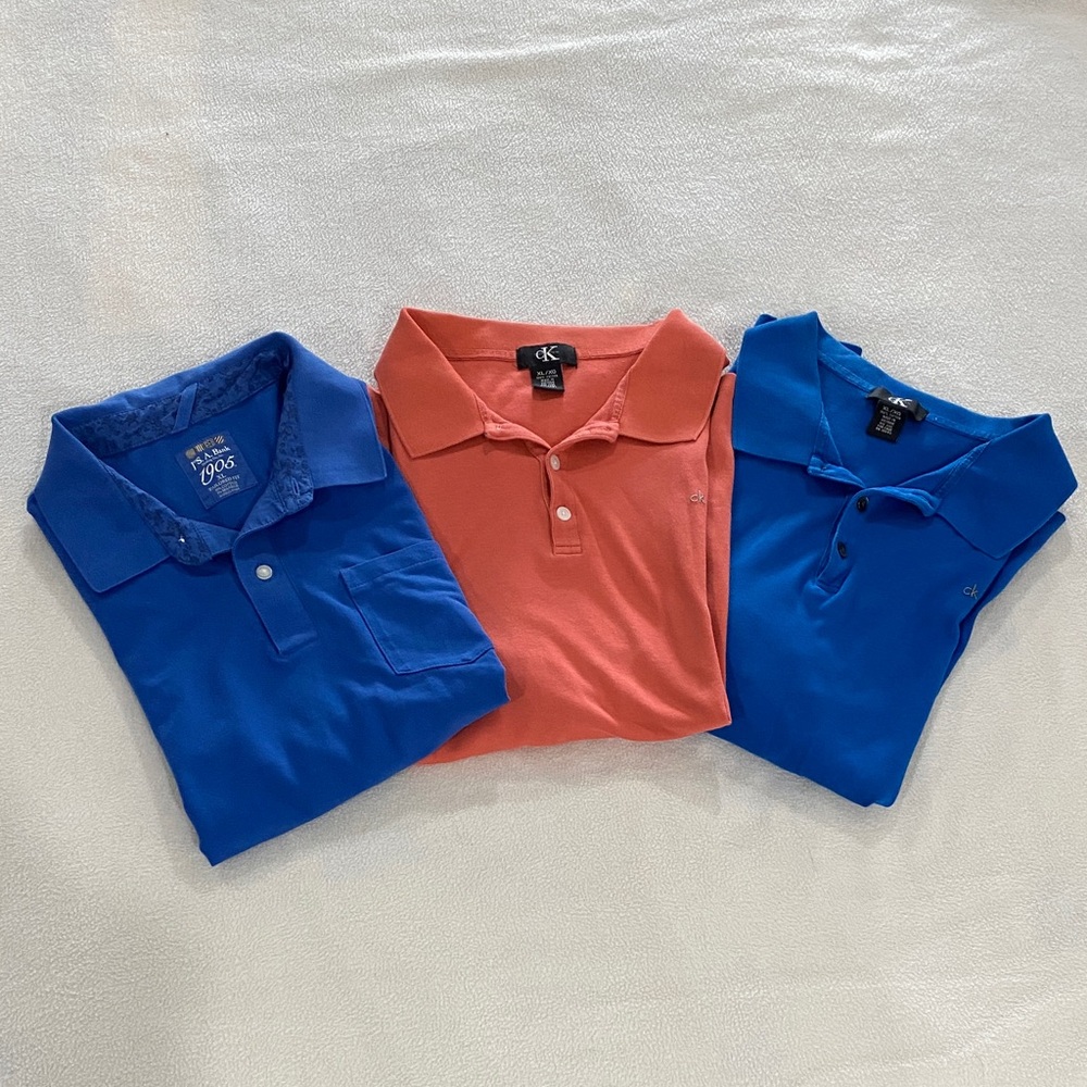 Lot of 3 Men’s XL Polo Shirts